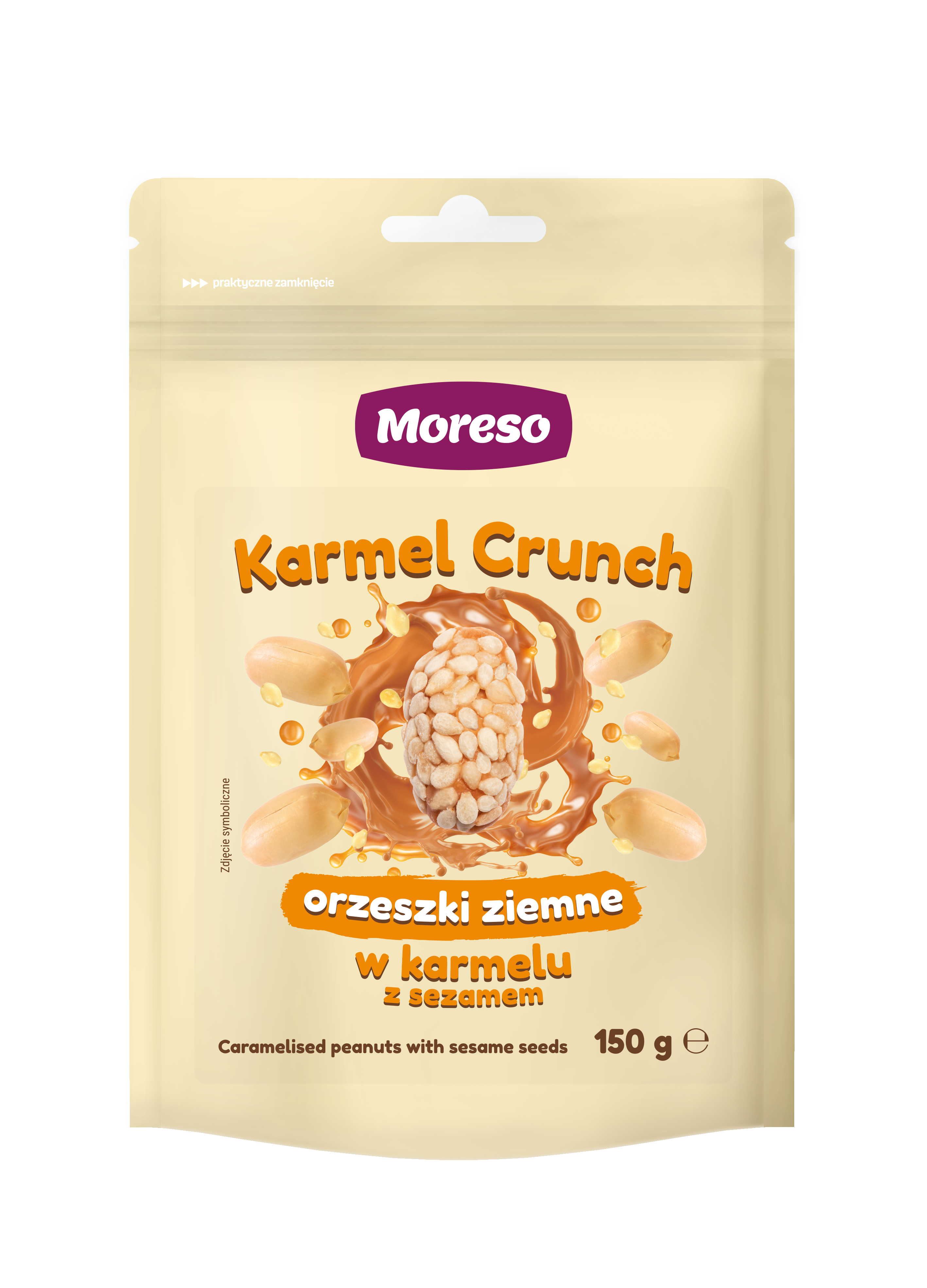 Zobacz PEANUTS IN CARAMEL AND SESAME 150 g na Moreso.pl!