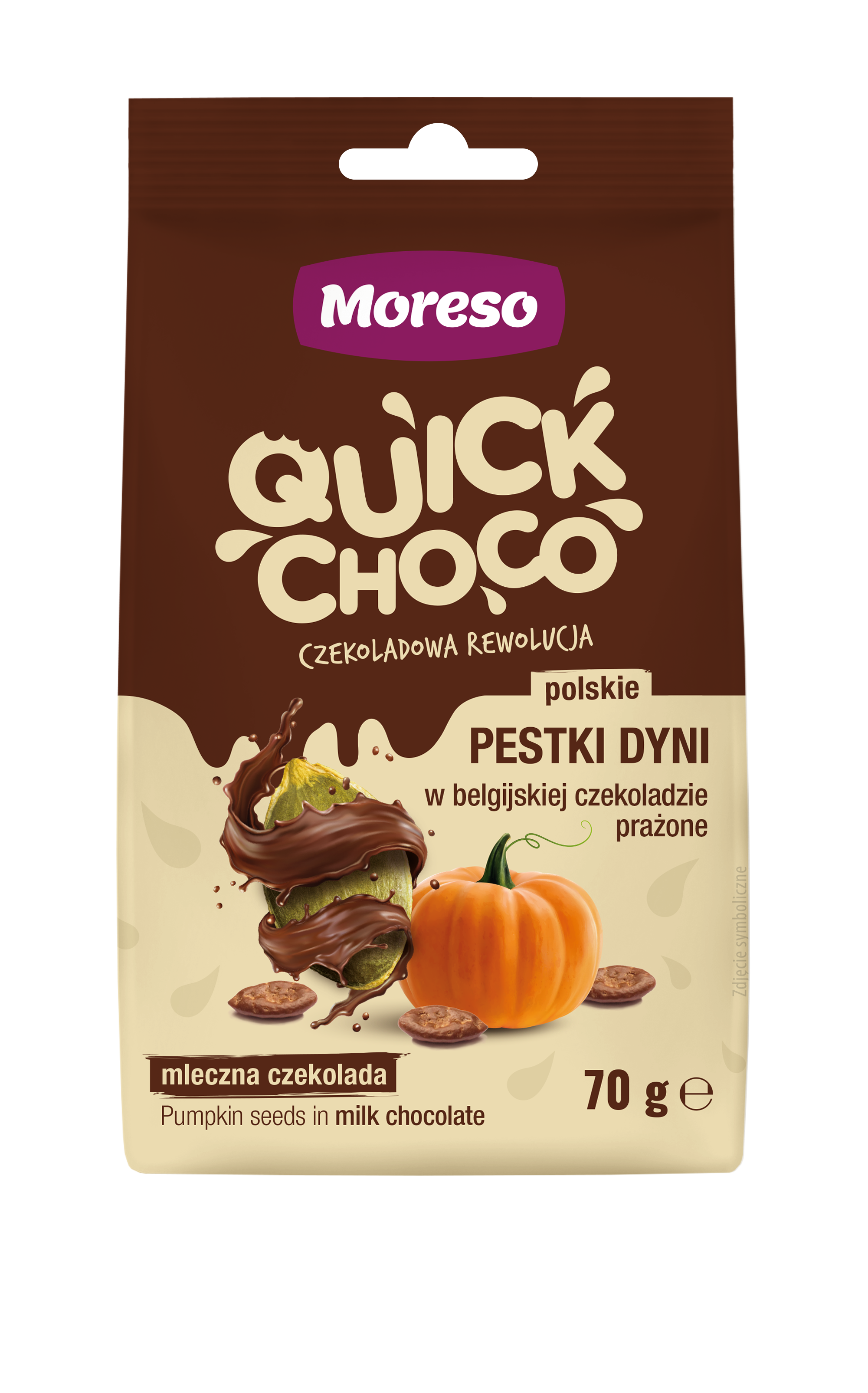 Zobacz POLISH PUMPKIN SEEDS COATED MILK CHOCOLATE na Moreso.pl!