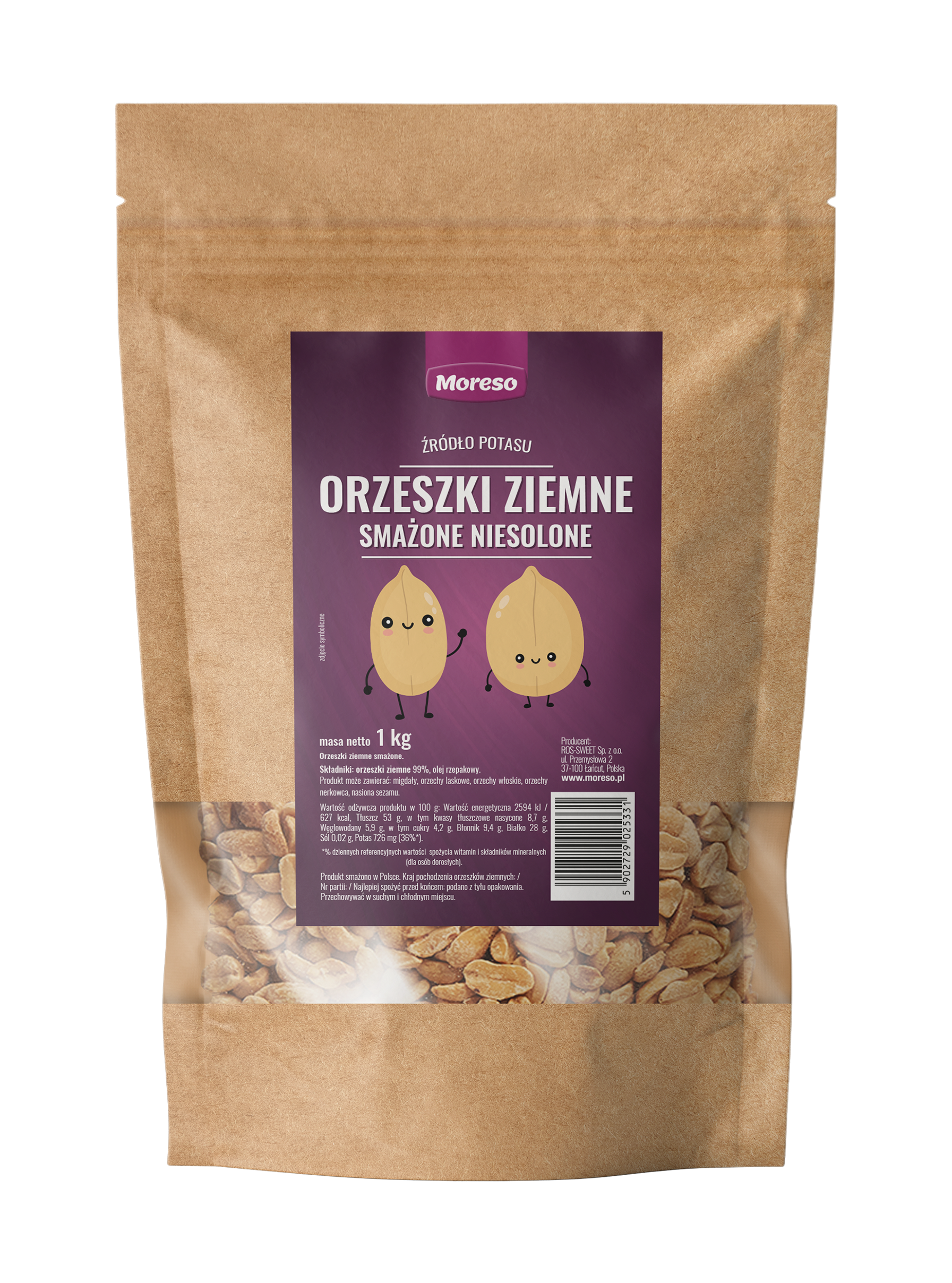Zobacz ORZESZKI ZIEMNE SMAŻONE NIESOLONE 1 kg na Moreso.pl!