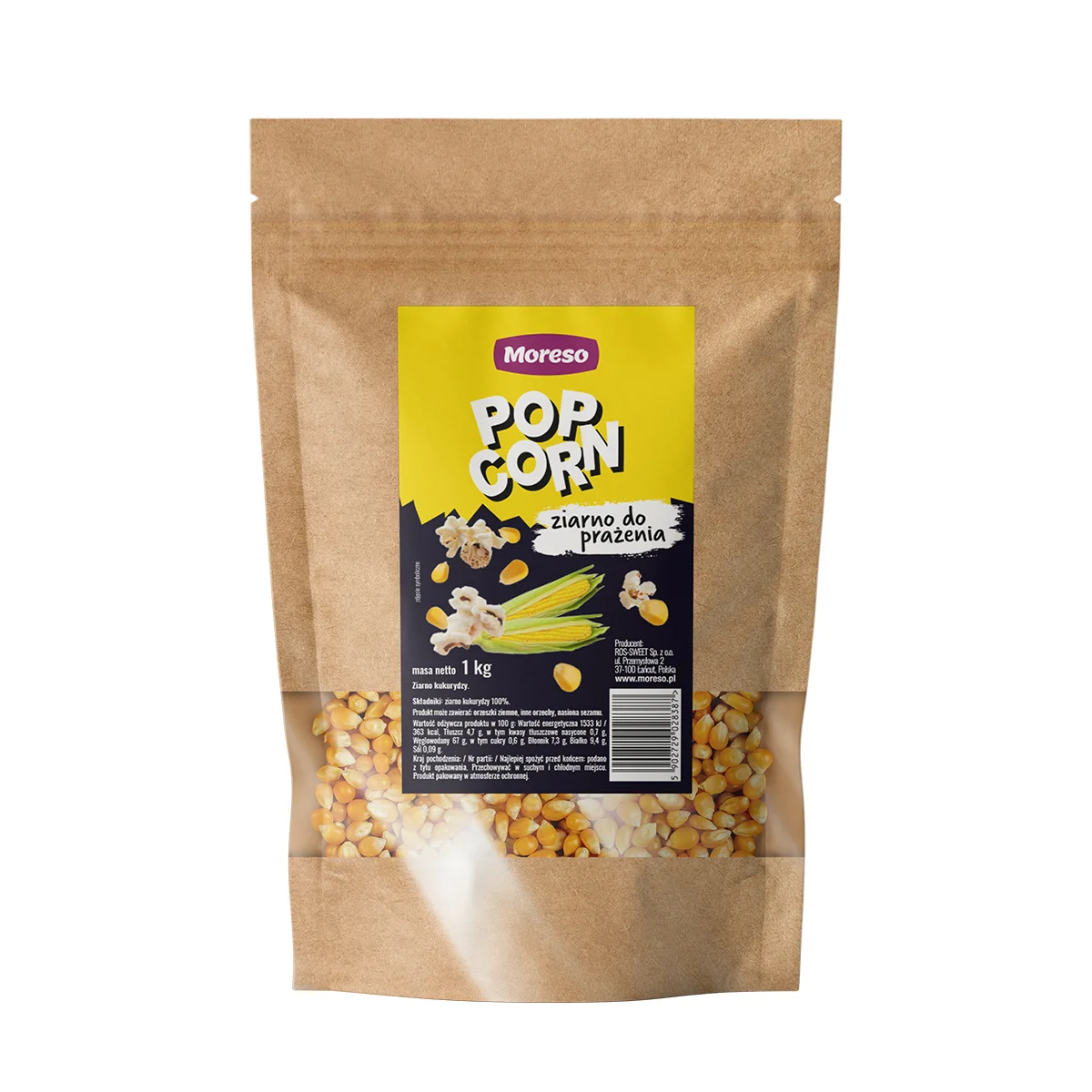 Ziarno kukurydzy do prażenia popcornu 1kg
